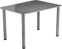 Обеденный стол Васанти Плюс ПРФ 100x60 (алюминий/Капли серые) - 