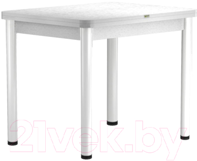 Обеденный стол Васанти Плюс ПРД 80x60/120 РШ/ОБ (белый/белый)