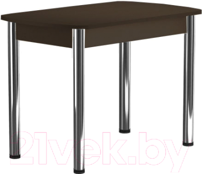 Обеденный стол Васанти Плюс БРП 110/142x70 Р/ОК (хром/коричневый)