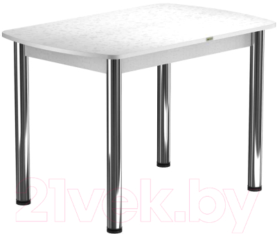 Обеденный стол Васанти Плюс БРП 120x80/3/ОБ (хром/белый)