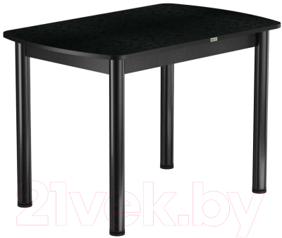 Обеденный стол Васанти Плюс БРП 120x80/3/ОЧ (черный/черный)