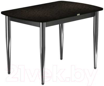Обеденный стол Васанти Плюс БРП 100x60/3К/ОК (хром/коричневый)
