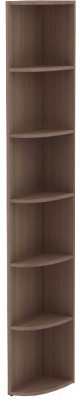 Угловое окончание для шкафа 3Dom Слим-Практик СП991Л (орех грецкий)