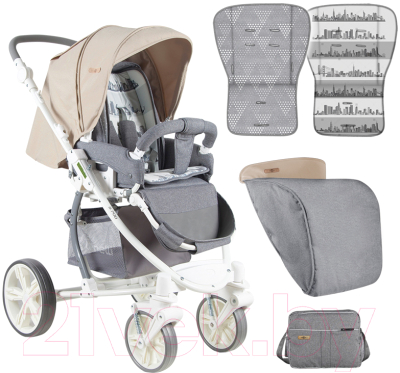 Детская прогулочная коляска Lorelli S700 Grey&Beige (10020941747)