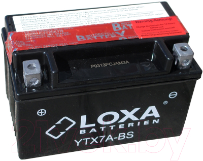Мотоаккумулятор Loxa YTX7A-BS 6 А/ч