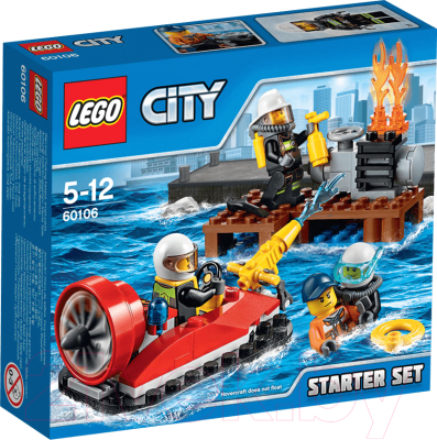 Конструктор Lego City Набор для начинающих «Пожарная охрана» 60106
