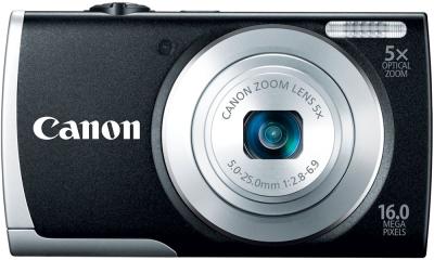 Компактный фотоаппарат Canon PowerShot A2600 Black - вид спереди