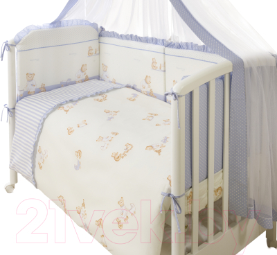 Комплект постельный для малышей Perina Тиффани Т4-01.4 (Неженка голубой)