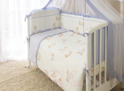 Комплект постельный для малышей Perina Тиффани Т4-01.4 (Неженка голубой)