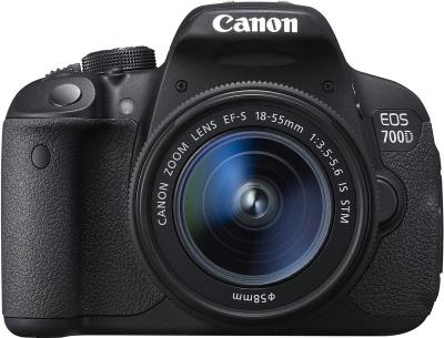 Зеркальный фотоаппарат Canon EOS 700D Kit 18-55 IS STM - вид спереди