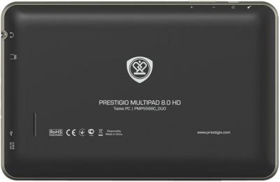 Планшет Prestigio MultiPad 8.0 HD (PMP5588C_DUO) 8GB - вид сзади 