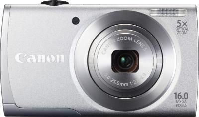 Компактный фотоаппарат Canon PowerShot A2600 Silver - вид спереди