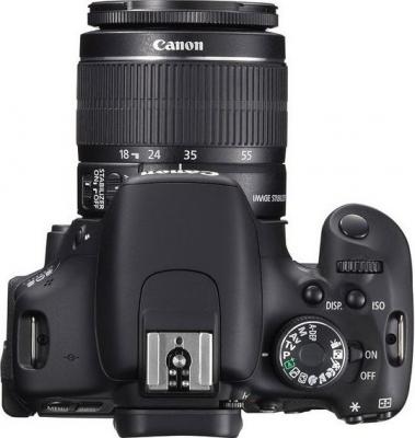 Зеркальный фотоаппарат Canon EOS 600D Double Kit 18-55mm III + 75-300mm III - вид сверху