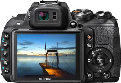 Компактный фотоаппарат Fujifilm FinePix HS25EXR Black - вид сзади