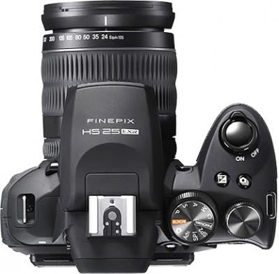 Компактный фотоаппарат Fujifilm FinePix HS25EXR Black - вид сверху