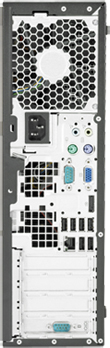 Системный блок HP 6300SFF (LX843EA) - вид сзади 
