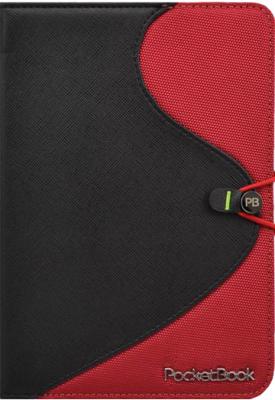 Обложка для электронной книги Vivacase S-style Lux Black-Red (Skin/Fabric) - общий вид