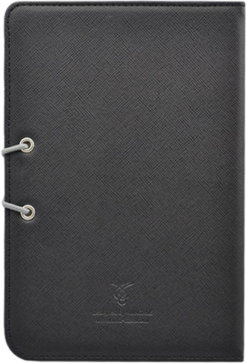 Обложка для электронной книги Vivacase S-style Lux Black-Gray (Skin/Fabric) - вид сзади