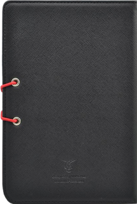 Обложка для электронной книги Vivacase S-style Lux Black-Red (Skin) - вид сзади