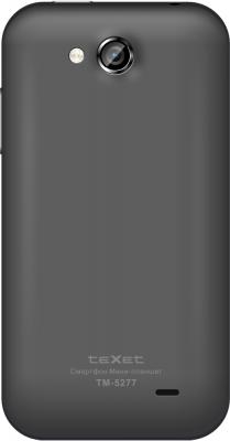Смартфон Texet TM-5277 Black - вид сзади