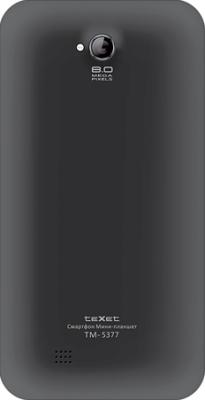 Смартфон Texet TM-5377 Black - вид сзади