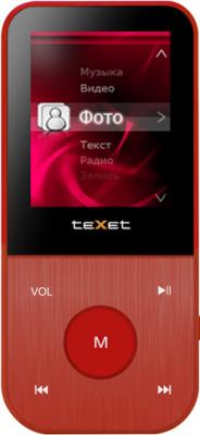 MP3-плеер Texet T-150 (8GB, красный) - вид спереди