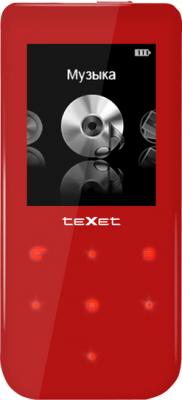 MP3-плеер Texet T-199 (4Gb) Red - вид спереди
