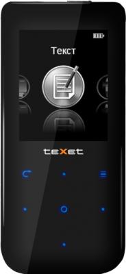 MP3-плеер Texet T-199 (4Gb) Black - вид спереди