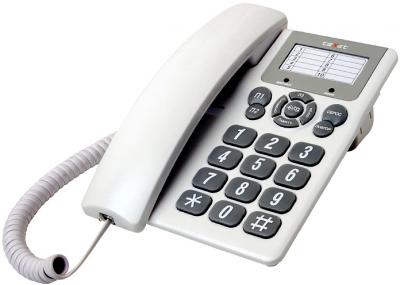 Проводной телефон Texet TX-205 Light Gray - общий вид