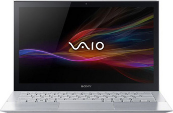 Ноутбук Sony Vaio SVP1121M2RS - фронтальный вид