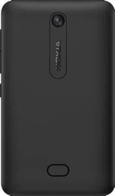 Мобильный телефон Nokia Asha 501 Dual (Black) - вид сзади