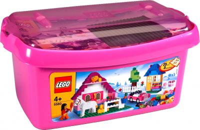 Конструктор Lego Bricks & More 5560 Большая коробка с розовыми кубиками - коробка