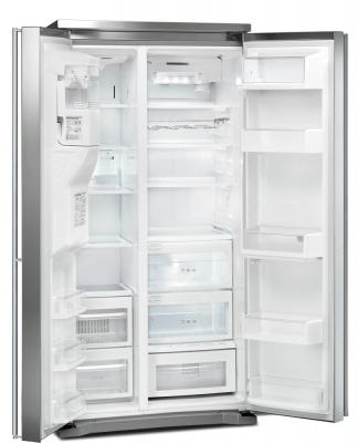 Холодильник с морозильником Smeg SBS8003PO9 - с открытыми дверьми