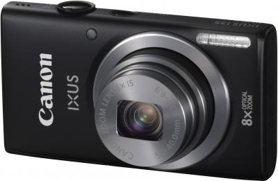 Компактный фотоаппарат Canon DIGITAL IXUS 135 (черный) - общий вид