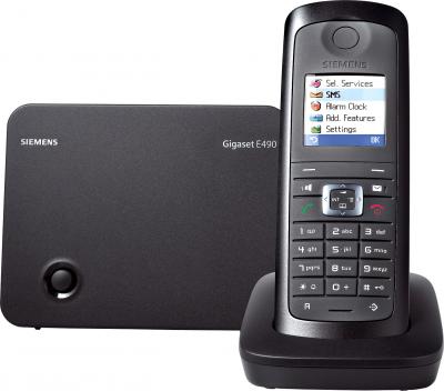 Беспроводной телефон Gigaset E490 (Black) - общий вид