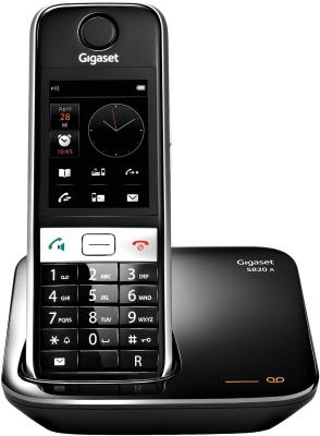 Беспроводной телефон Gigaset S820A Black - общий вид