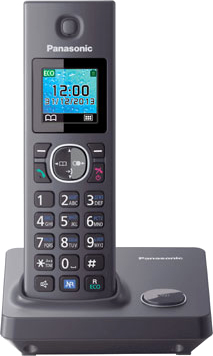 Беспроводной телефон Panasonic KX-TG7851  (Gray, KX-TG7851RUH) - общий вид