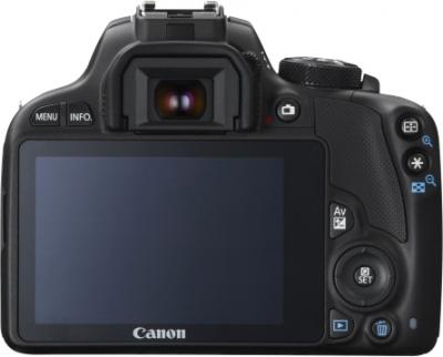Зеркальный фотоаппарат Canon EOS 100D Kit 18-55 IS STM (черный) - вид сзади