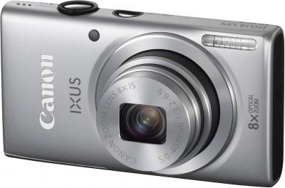Компактный фотоаппарат Canon DIGITAL IXUS 135 (серебристый) - общий вид