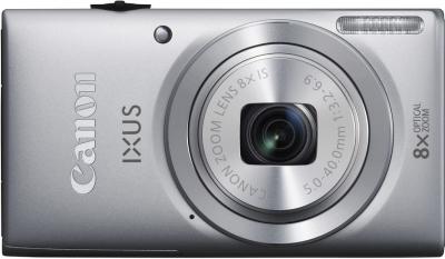 Компактный фотоаппарат Canon DIGITAL IXUS 135 (серебристый) - вид спереди