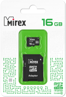 Карта памяти Mirex microSDHC (Class 10) 16GB (13613-AD10SD16) - 