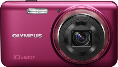 Компактный фотоаппарат Olympus VH-520 (красный) - вид спереди