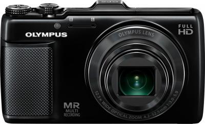 Компактный фотоаппарат Olympus SH-25MR Black - вид спереди