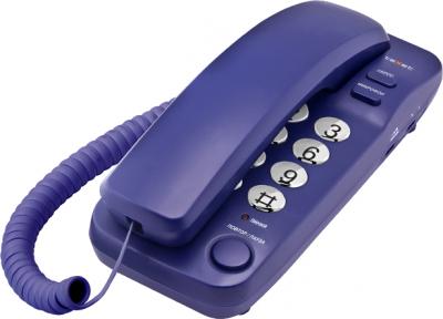 Проводной телефон Texet TX-226 (синий) - общий вид