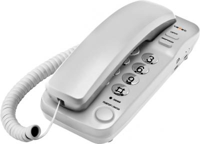 Проводной телефон Texet TX-226 (светло-серый) - общий вид