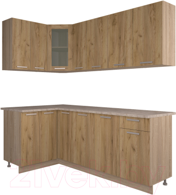 

Готовая кухня Интерлиния, Мила 12x21