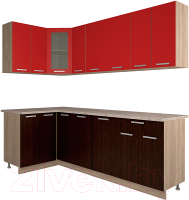 

Готовая кухня Интерлиния, Мила 12x23