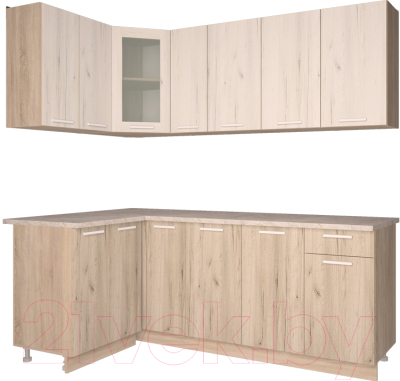 

Готовая кухня Интерлиния, Мила 12x21