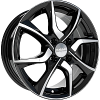 

Литой диск, Toulon 15x6" 4x100мм DIA 67.1мм ET 39мм Black Glossy Polished