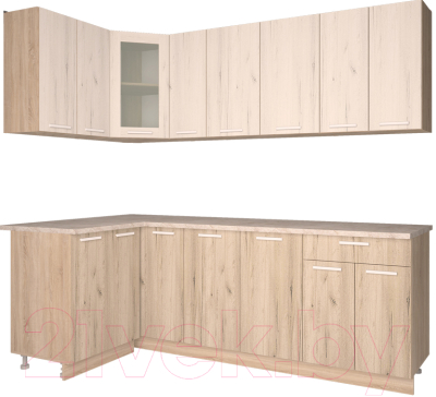 

Готовая кухня Интерлиния, Мила 12x23